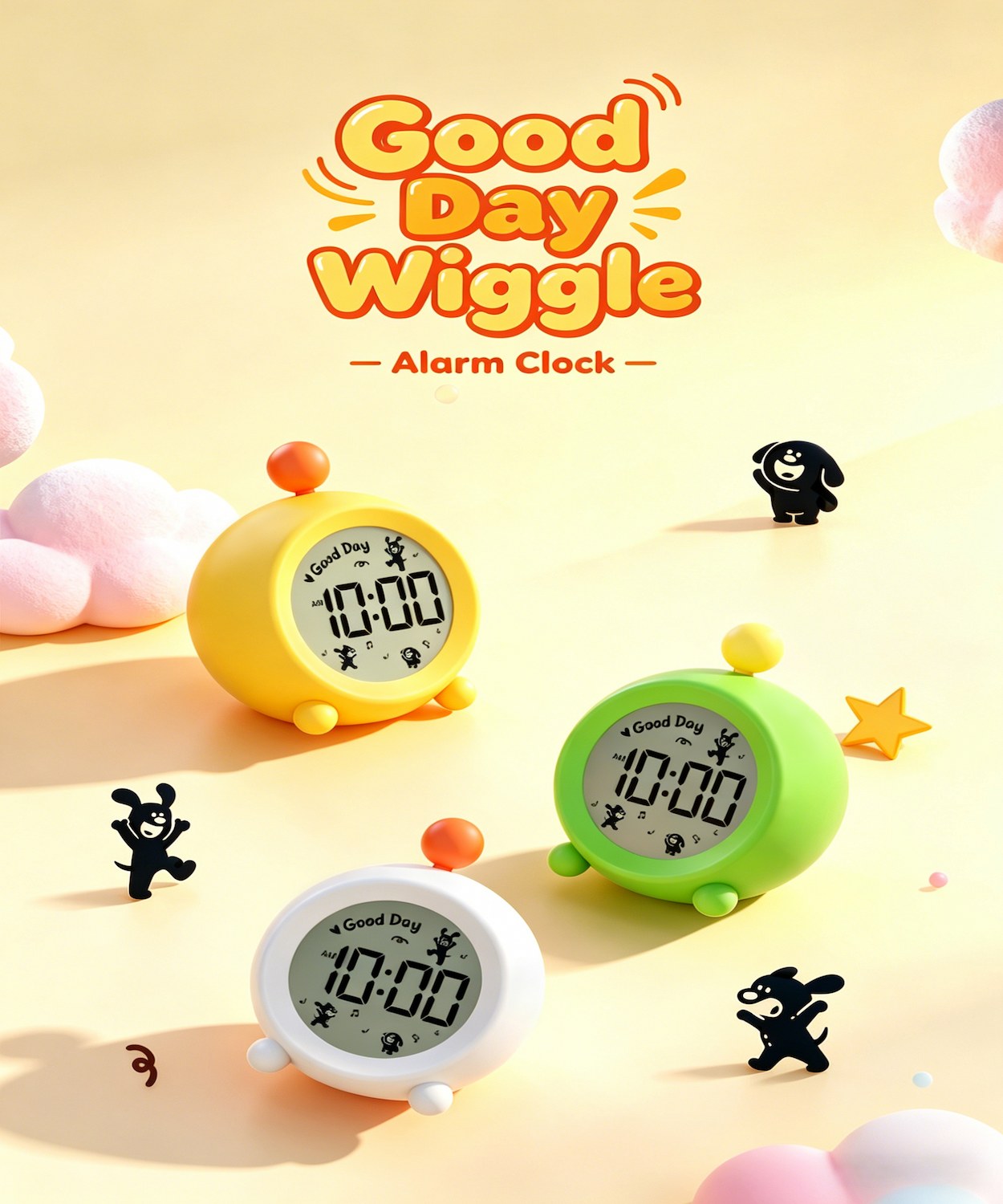 グッドデイ・ウィグルキッズ デジタル目覚まし時計！！