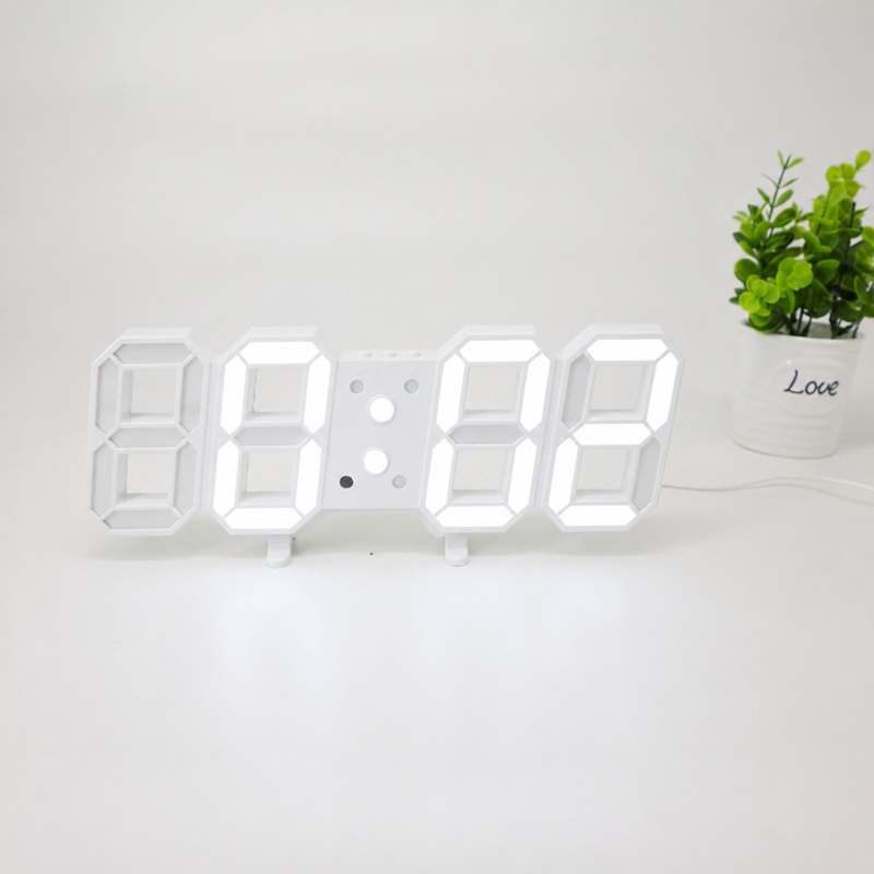 8 Shaped Remote Control LED Digital Clock
