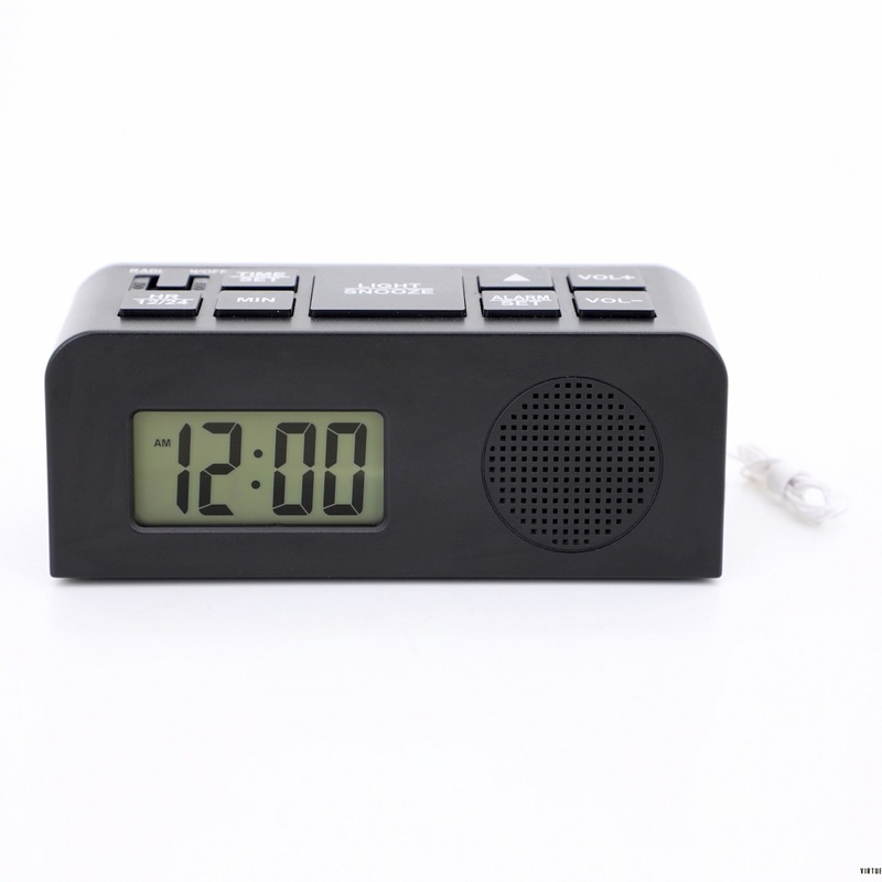 Talking Alarm Clock With Blue Backlight Display